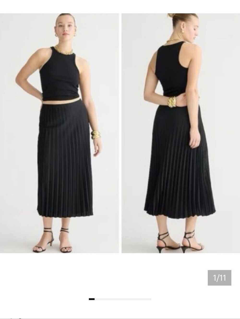 J. Crew Gwyneth Pleated Midi Skirt - Classic Women's Skirt
